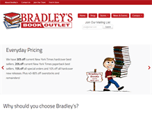 Tablet Screenshot of bradleysbookoutlet.com